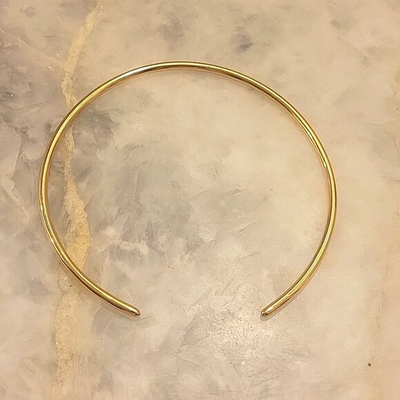 NEW Gorjana Emma Collar Necklace Choker 18k Gold Coquette Sexy Minimalist Edgy - Picture 4 of 7